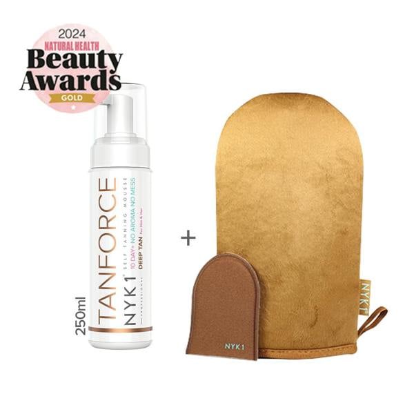 NYK1 TanForce Tan Invisible Body and Face Tanning Foam Mousse