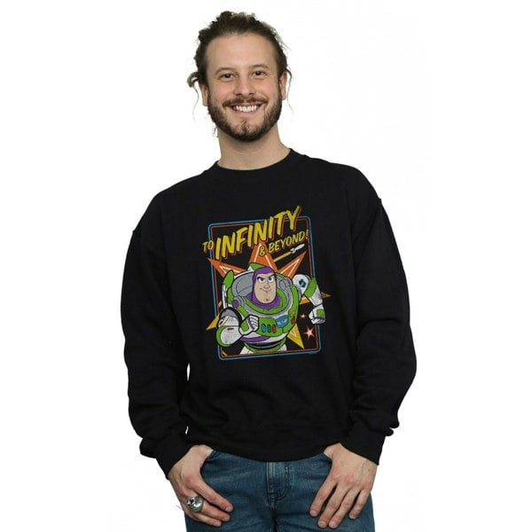 Disney Mens Toy Story 4 Buzz To Infinity Sweatshirt - Black