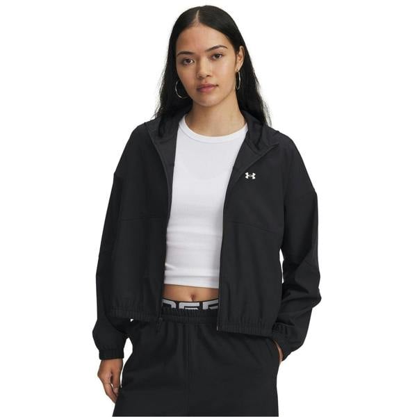 Under Armour Womens/Ladies Rival Woven Track Jacket - Black - 