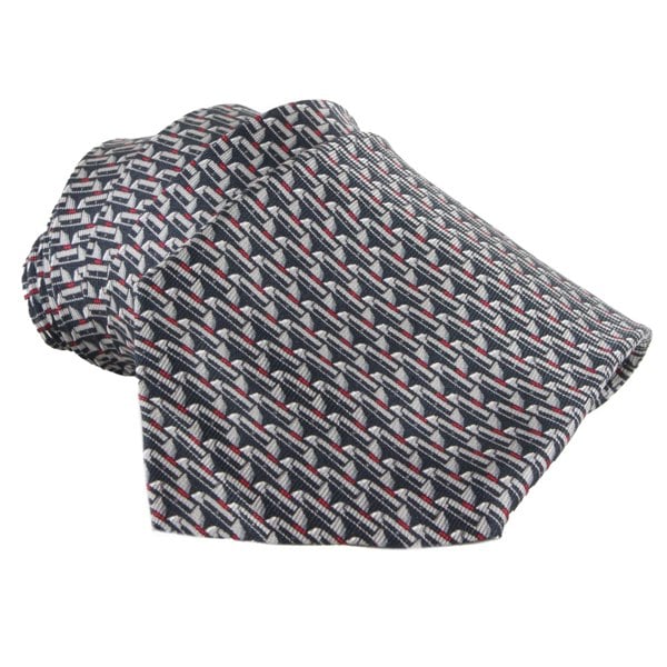 Dunhill&nbsp;mulberry silk tie in a duke lock pattern