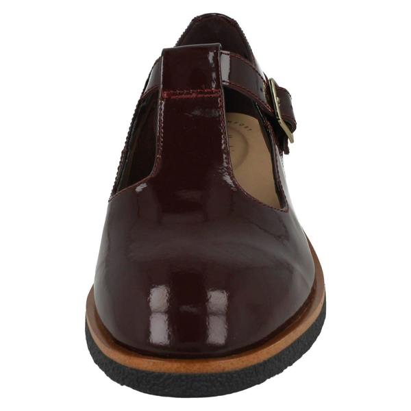 Clarks Ladies Clarks T-Bar Heeled Shoes - Griffin Town