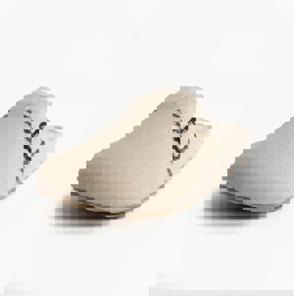 Totes Isotoner FELT CLOG Womens Clog Mule Slippers Oatmeal