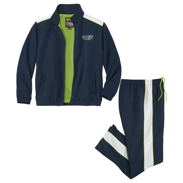 Atlas For Men Mens Sporty Microfibre Tracksuit - Navy