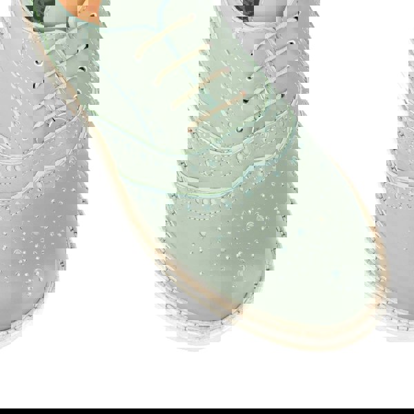 Embassy London Brick Lane - Green - Women's contrast leather lace-up brogue