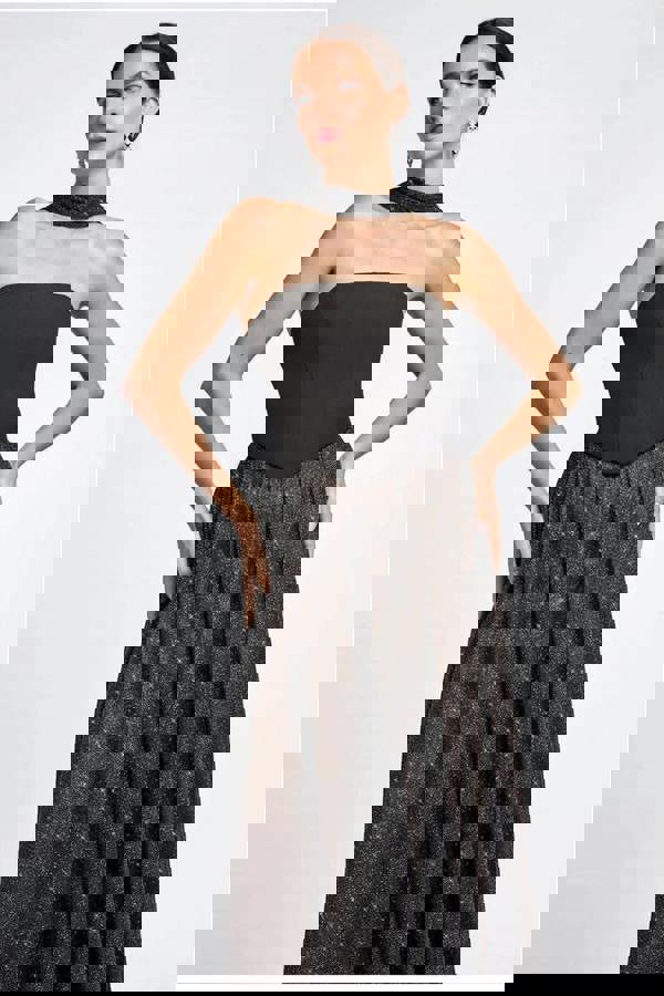 Glitter Chiffon Scarf AC02