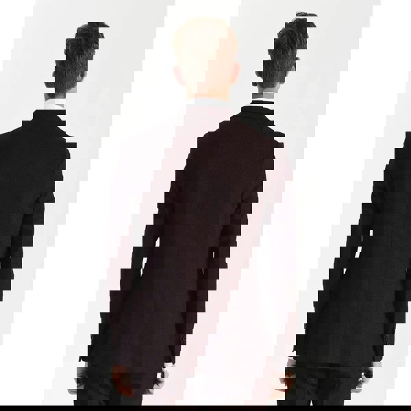 Paul Andrew Regent - Men's Brugundy Checked Double Breasted Blazer