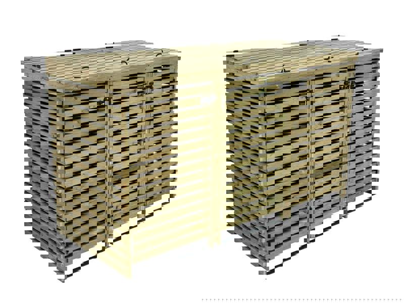 Arbor Garden Solutions Binhaven Slatted Wheelie Bin Storage Unit