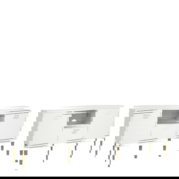 Furniture To Go Media TV Unit with 2 Doors 1 Drawer in White