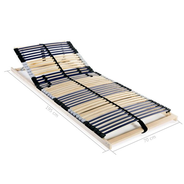 Berkfield Slatted Bed Base with 42 Slats 7 Zones 70x200 cm