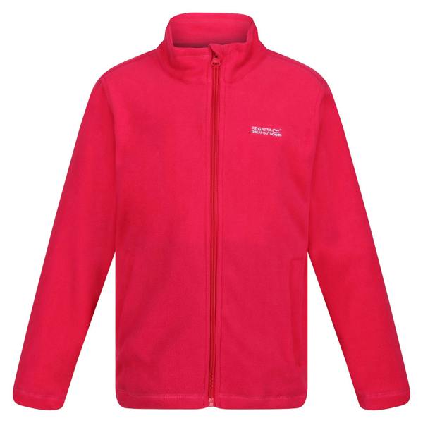 Regatta Great Outdoors Childrens/Kids King II Lightweight Full Zip Fleece Jacket - Pink Potion - 