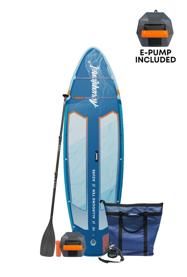 Aquaplanet ALLROUND TEN 10' Inflatable Paddle Board Package - Azure
