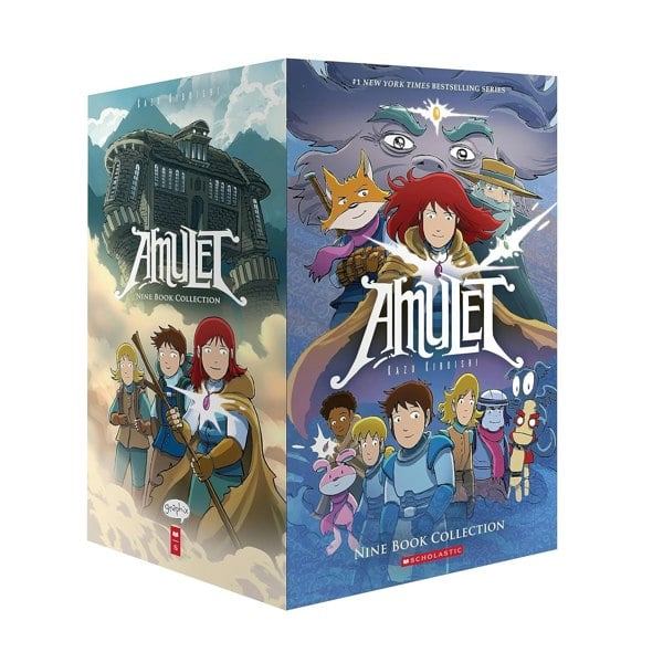 Amulet 9 Books Graphic Novel Set Illustrated by Kazu Kibuishi