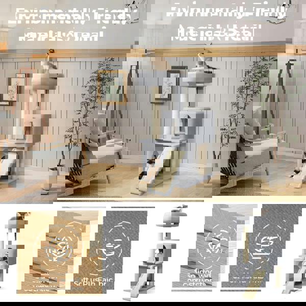 Skylos Cat Tree Tower Multi-Level Scratching Posts Condo House Cat Furniture