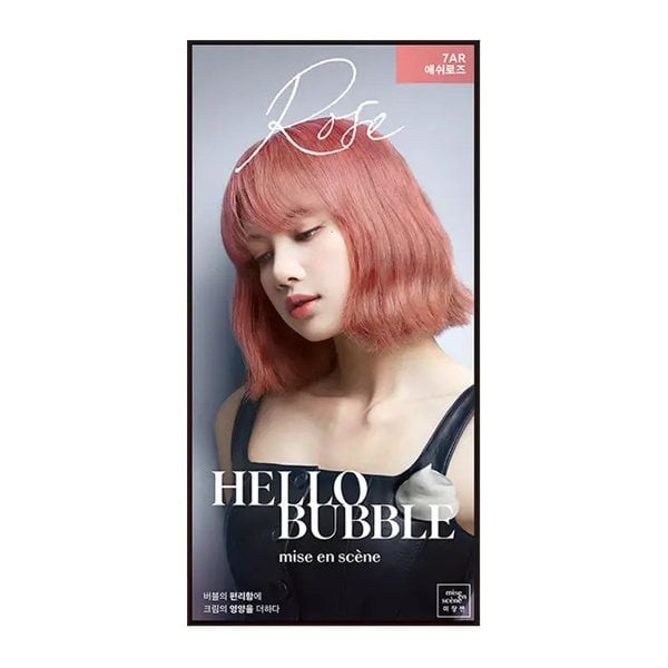 MISE EN SCÈNE All New Hello Bubble x BLACKPINK Hair Colour Kit #7AR Ash Rose