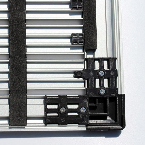 Ultralux Outdoor Aluminium Drainage Door Mat – Non-Slip Heavy Duty Scraper Doormat – Weatherproof, Rustproof Metal Frame – Grey & Black – 40 x 60cm UAN04060GR