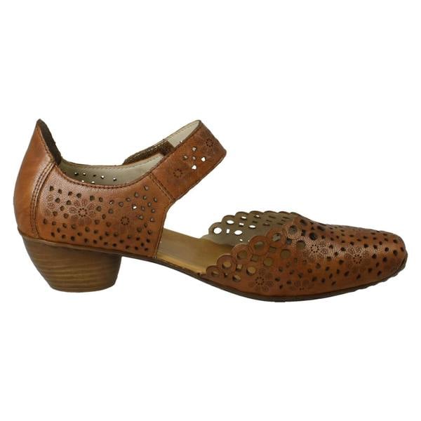 Rieker Ladies Rieker Punched Detailed Summer Shoes 43753