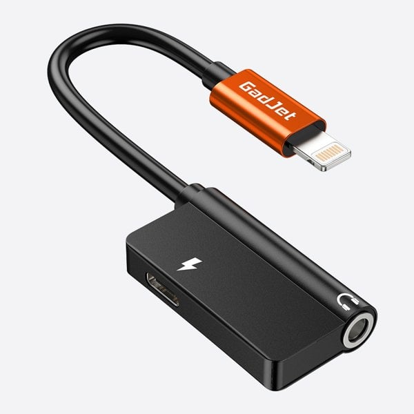 GadJet AUX Audio to Lightning Splitter