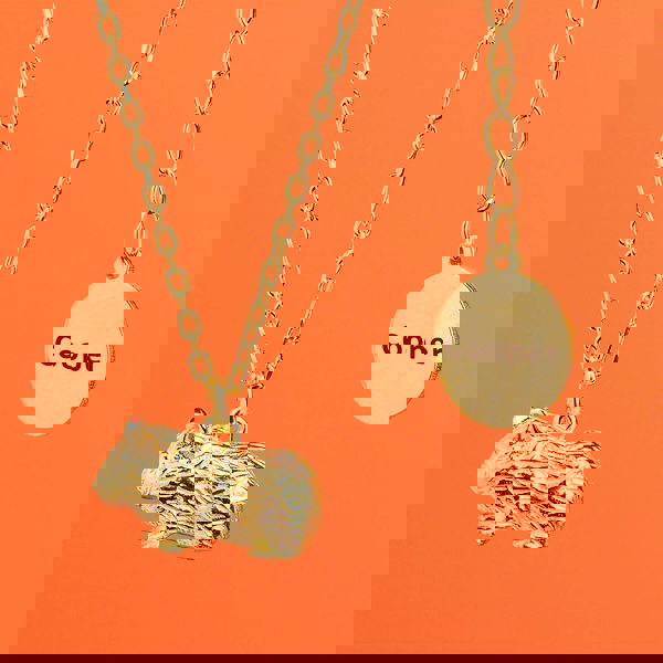 Guinea Pig Gold Necklace - Personalised - MYLEE London