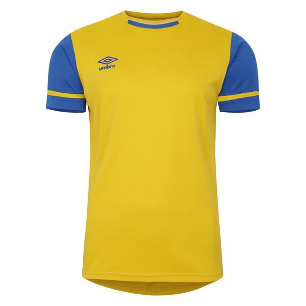 Umbro Mens Cavelle Jersey T-Shirt - Yellow/Royal Blue - 