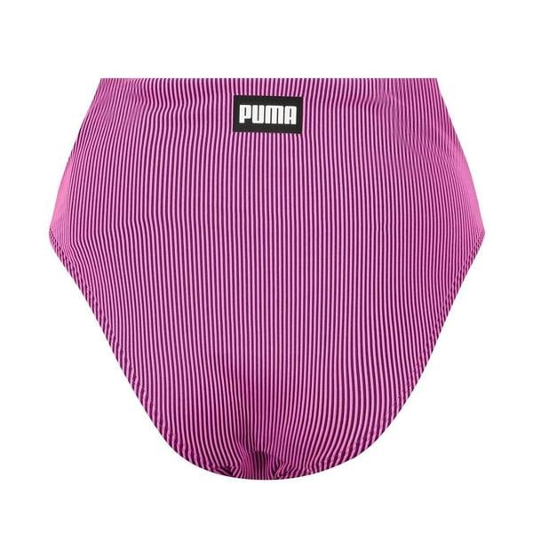 Puma Womens/Ladies Stripe High Waist Bikini Bottoms - Pink - 