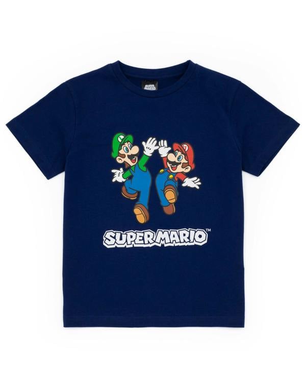 Nintendo Boys Blue Super Mario Short Sleeve Short Leg Pyjama Set