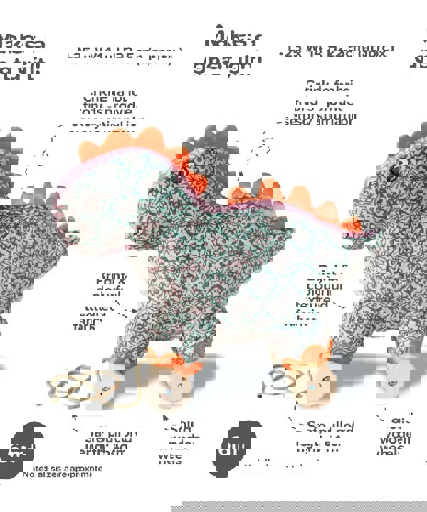 Little Bird Told Me Digley Dinosaur Pull Along Toy
