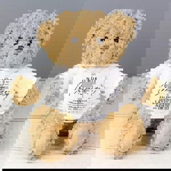 Personalised Memento Company Personalised On Your Christening Teddy Bear