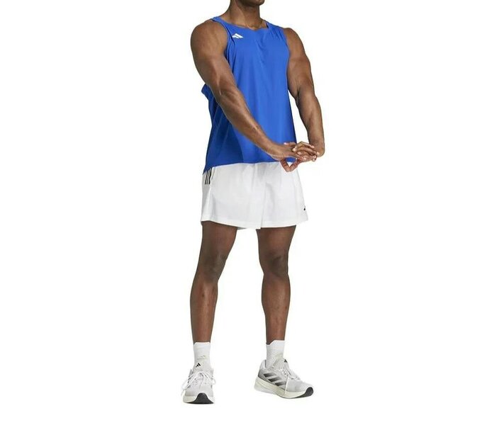 Adidas Adizero Essentials Mens Running Singlet Vest Blue IX2855
