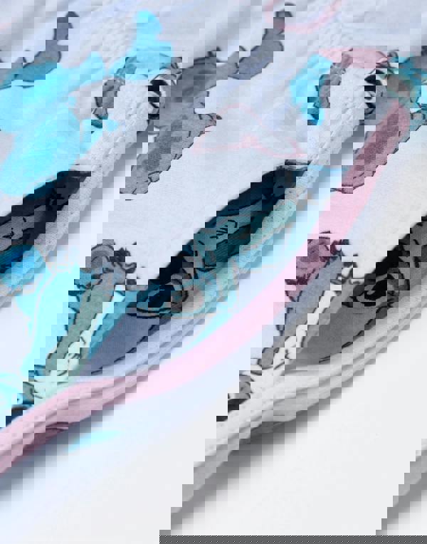 Disney Lilo & Stitch Girls Blue Character AOP Sleeveless Playsuit