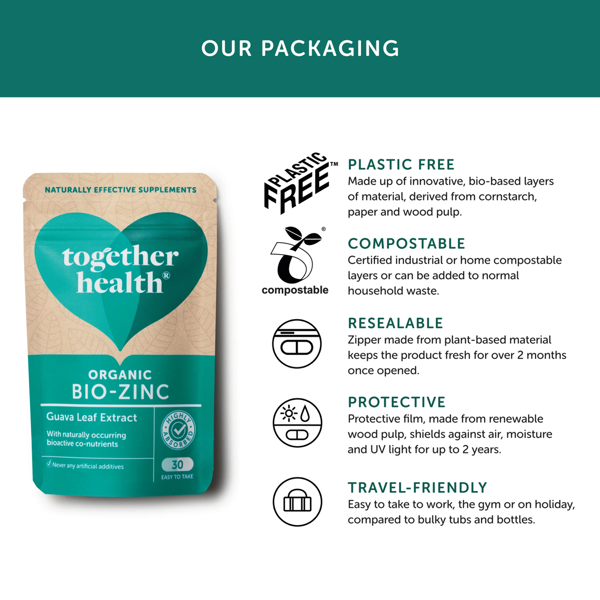 Together Health Organic Zinc - 30 Caps