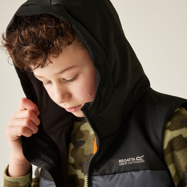 Regatta Childrens/Kids Lofthouse Body Warmer - Black/Seal Grey