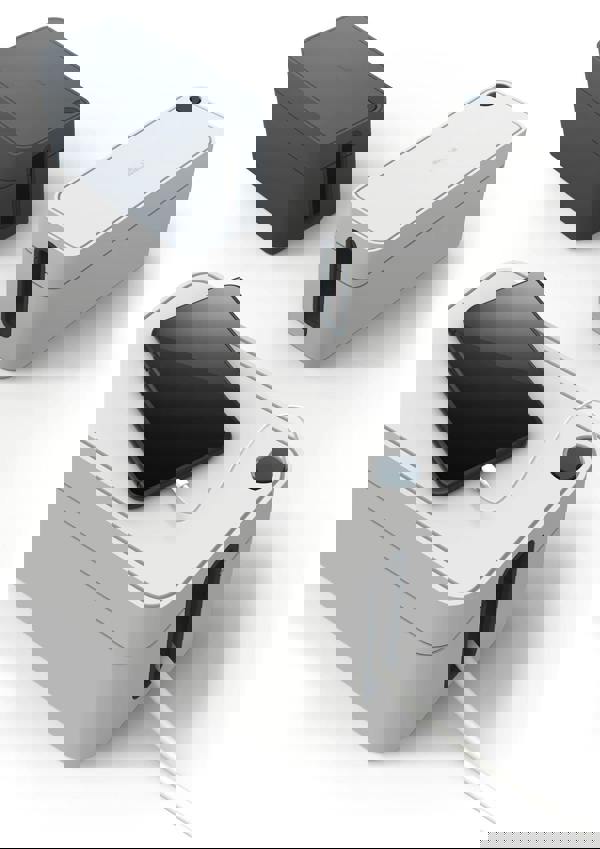 Durable CAVOLINE Cable Management Box Organiser Wire Tidy | Small | Graphite