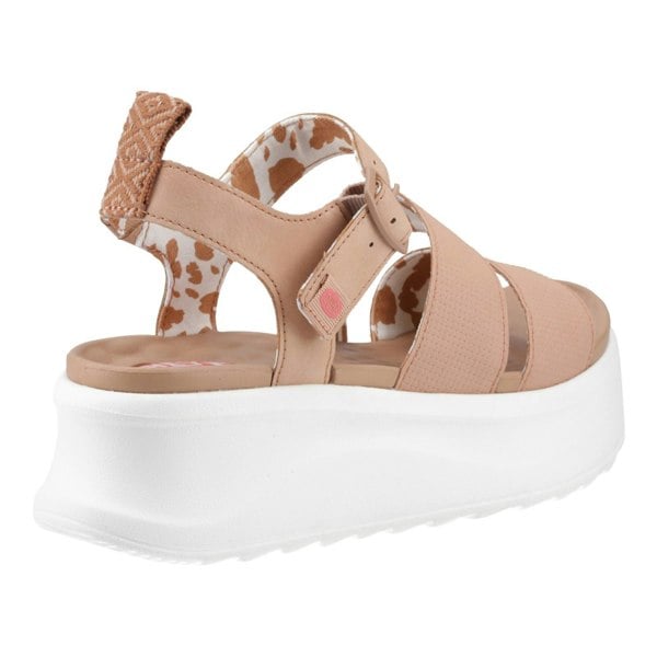 HEYDUDE Delray Buckle Classic Polyester Women's Tan Sandals