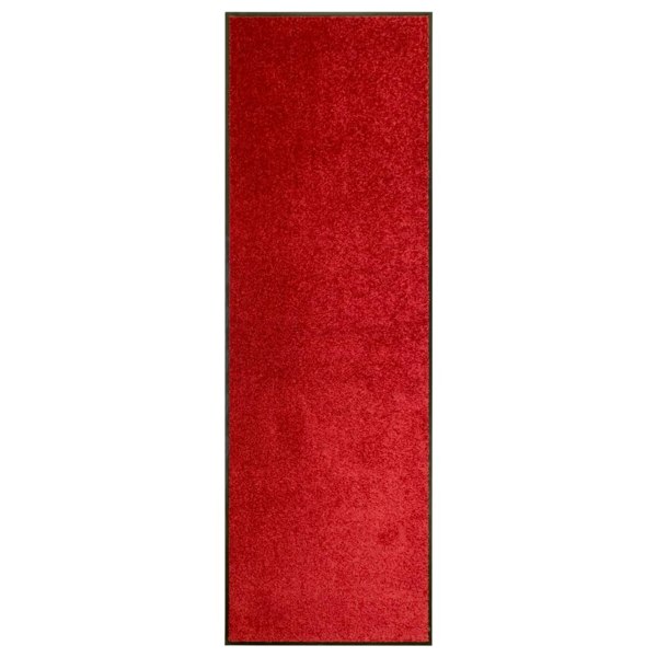 Berkfield Doormat Washable Red 60x180 cm