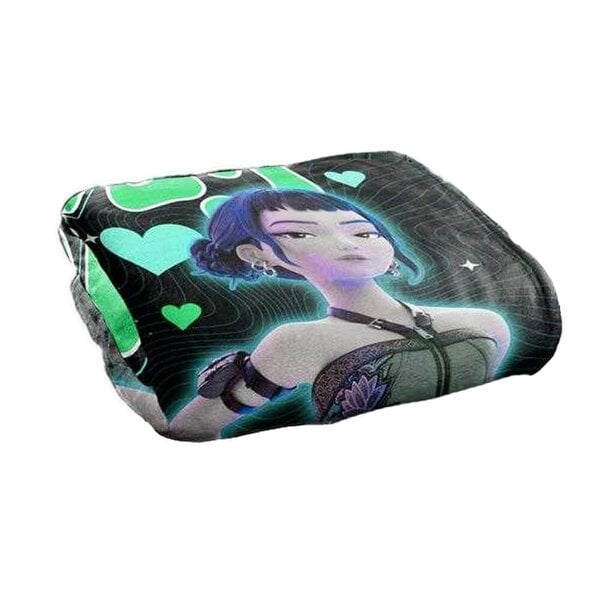 K-Pop Demon Hunters Soft Touch Zoey Blanket - Multicoloured