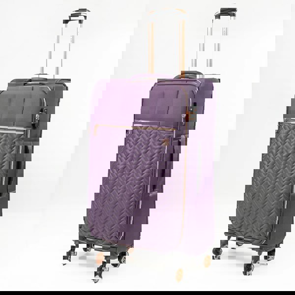 Gino Ferrari Biella Soft Shell Suitcase Lightweight Hold Luggage with Tested Wheels