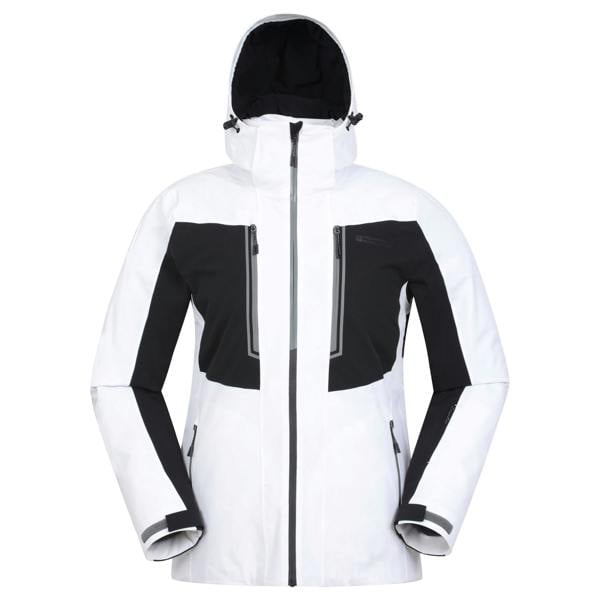 Mountain Warehouse Mens Phase Extreme Waterproof Ski Jacket - White - 