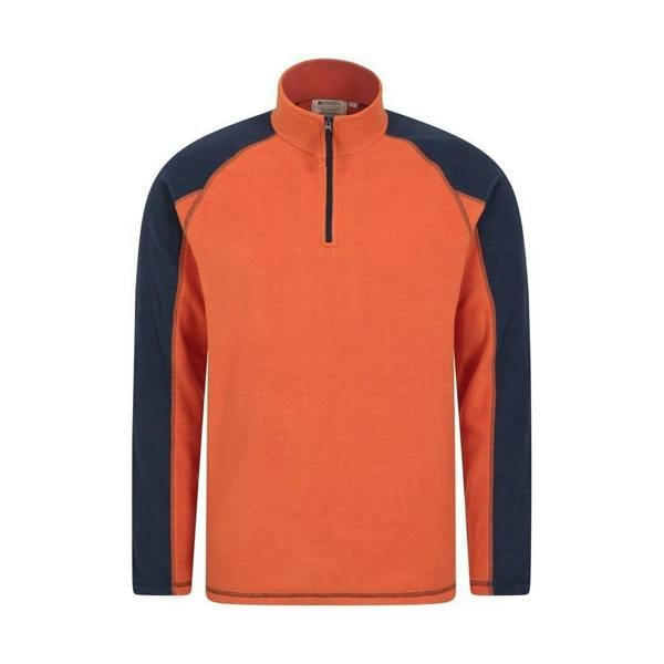 Mountain Warehouse Mens Ashbourne Fleece Top - Orange - 