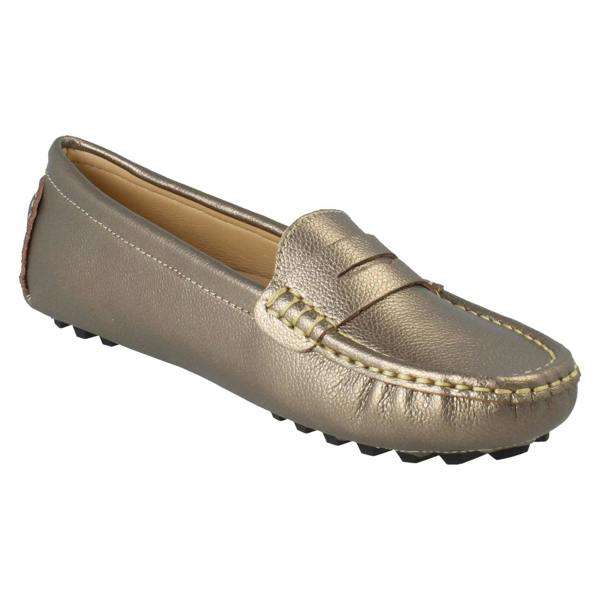 Down to Earth Ladies Down To Earth Leather Slip On Moccasins F80592