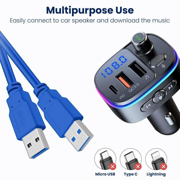 ULTRICS USB Cable 1M, USB 3.0 A to A Male Data Cable for External Hard Drives, Printers and Laptop Cooling Pads
