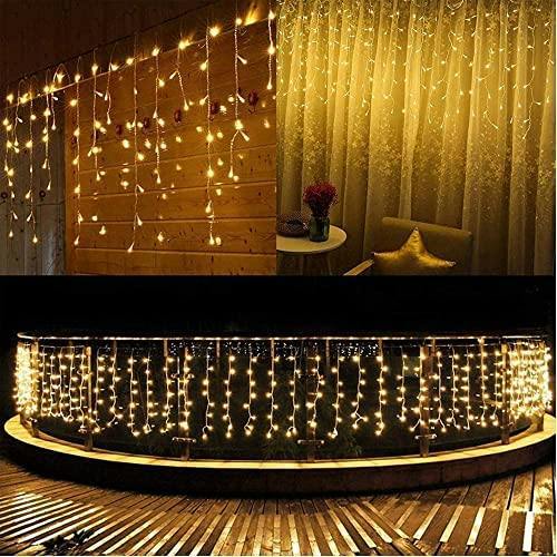 Warm White LED Icicle Christmas Lights Range with 8 Modes, Timer and Memory Function image 7