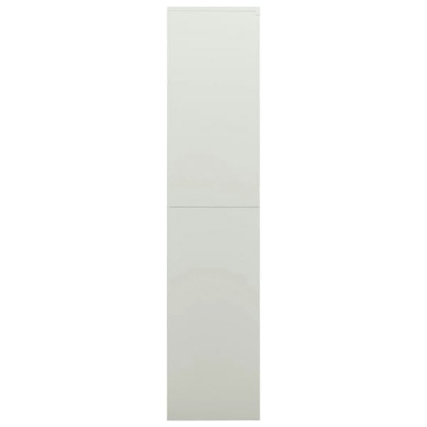 Berkfield Locker Cabinet Light Grey 90x40x180 cm Steel