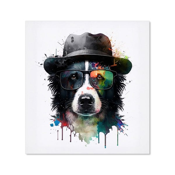 Warren Reed - Designer Border Collie Dog Splashart Kitchen Splashback