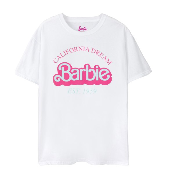 Barbie Womens California Dream Logo T-Shirt - White