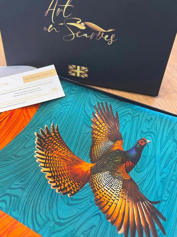 Art on Scarves The Silk Heritage Collection - Pheasants