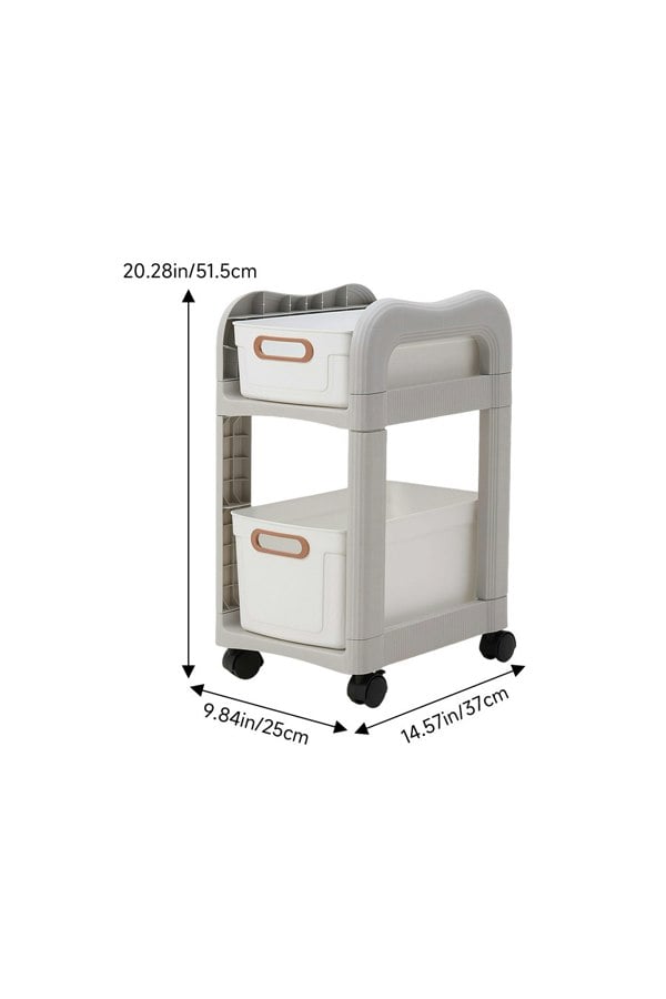 Living and Home 2-Tier Narrow Storage Rack