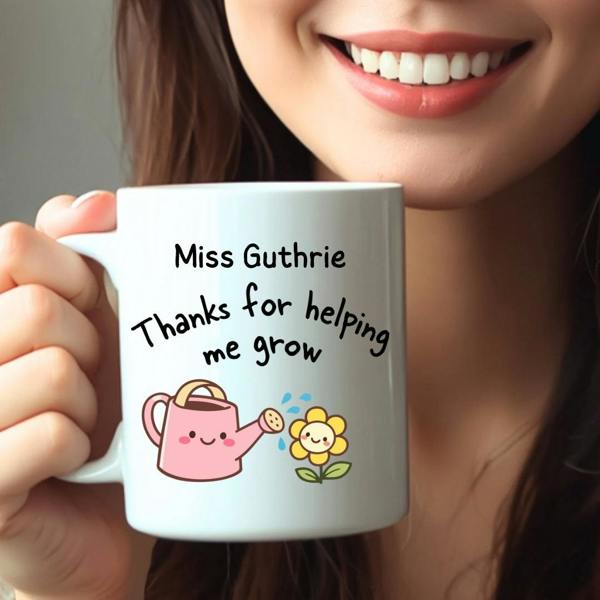 Aye Do Gifts Teacher Thanks For Helping Me Grow Mug Gift | Teacher School Gift