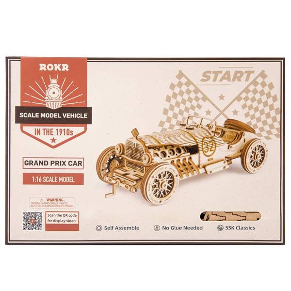Dyzi 220 Piece Grand Prix Car 3D Wooden Puzzle Model