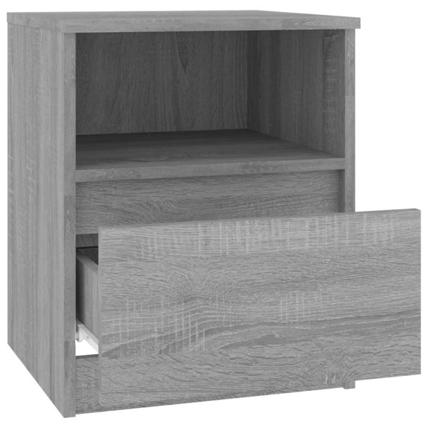 Berkfield Bedside Cabinets 2 pcs Grey Sonoma 40x40x50 cm Engineered Wood