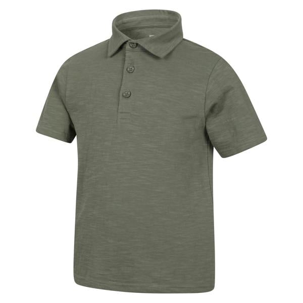 Mountain Warehouse Childrens/Kids Slub Polo Shirt - Green - 